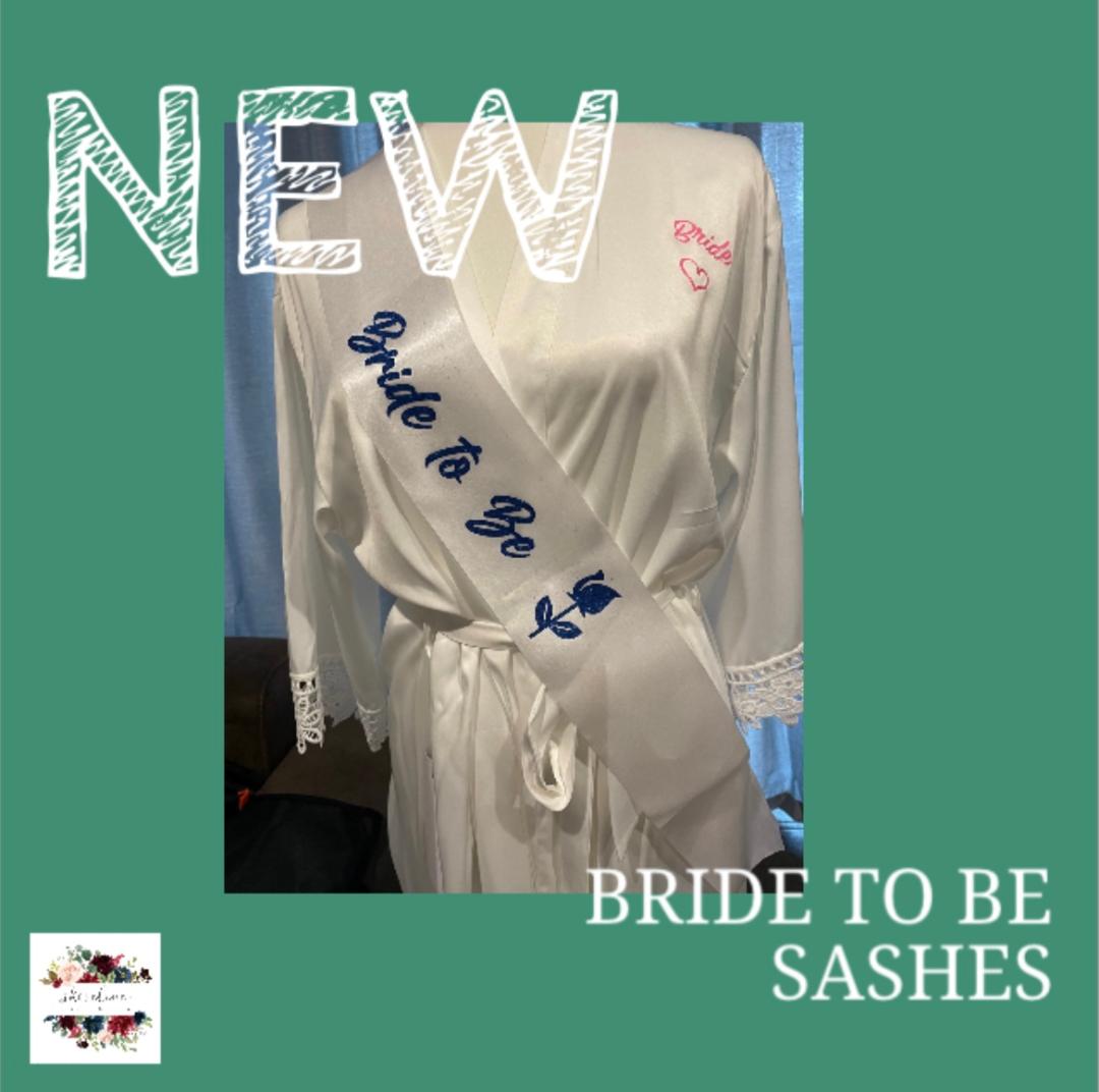 Bride to Be Satin Sashes