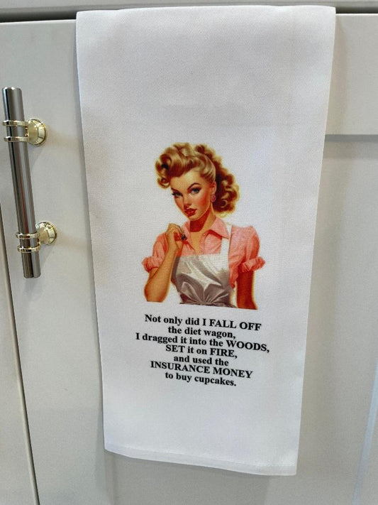 Diet Wagon Tea Towel