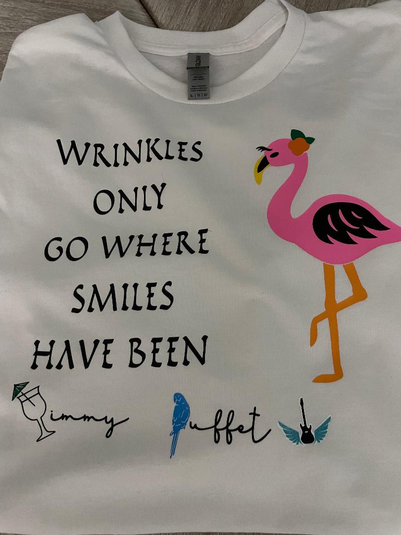 Long Sleeve T-Shirt Wrinkles only Smiles