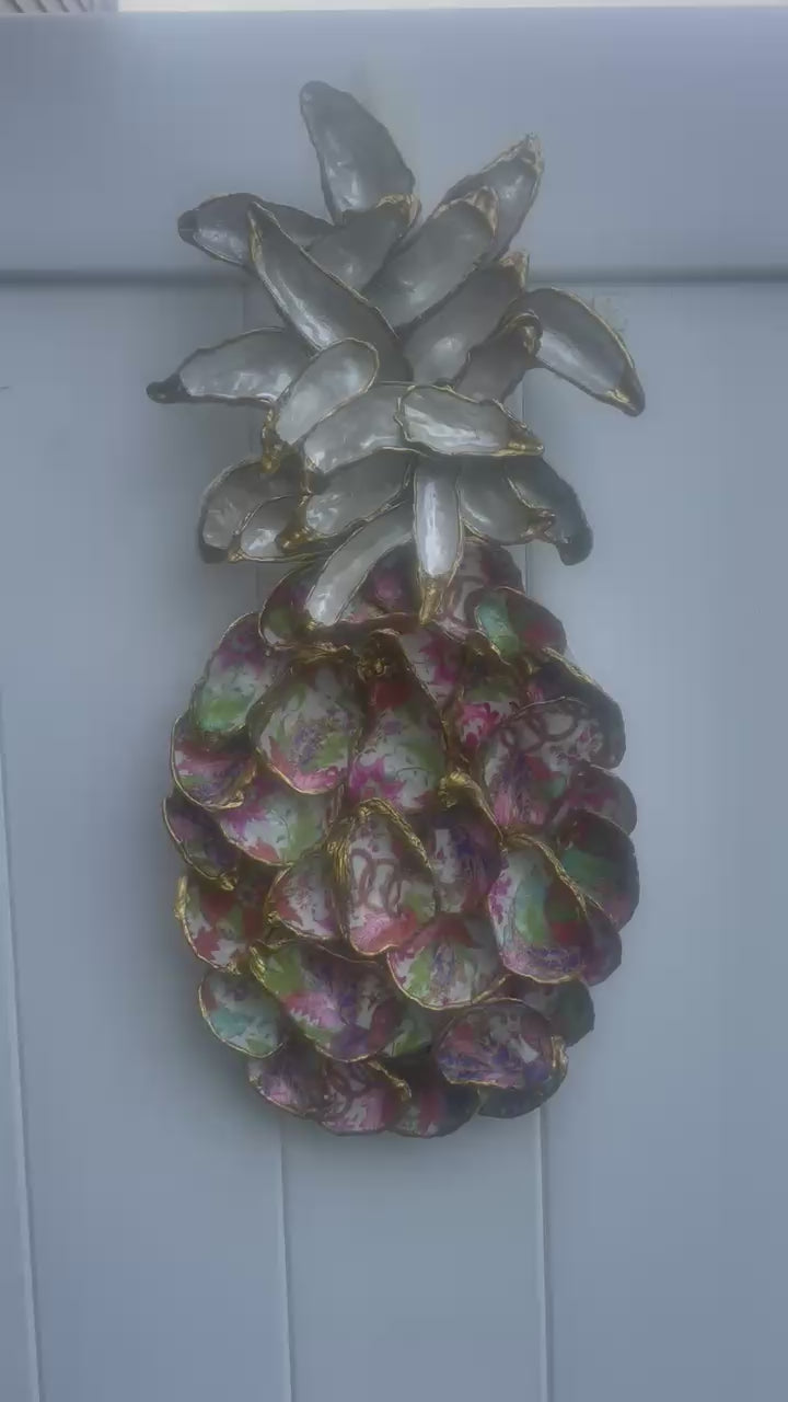 tobacco leaf crafts Handmade at Sunny Hill Caspari Tobacco Leaf Large PINEAPPLE
