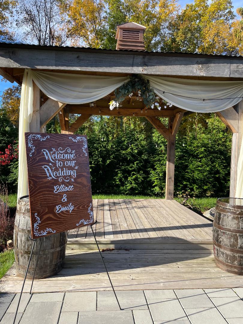 Rustic Elegance Welcome to our Wedding Sign