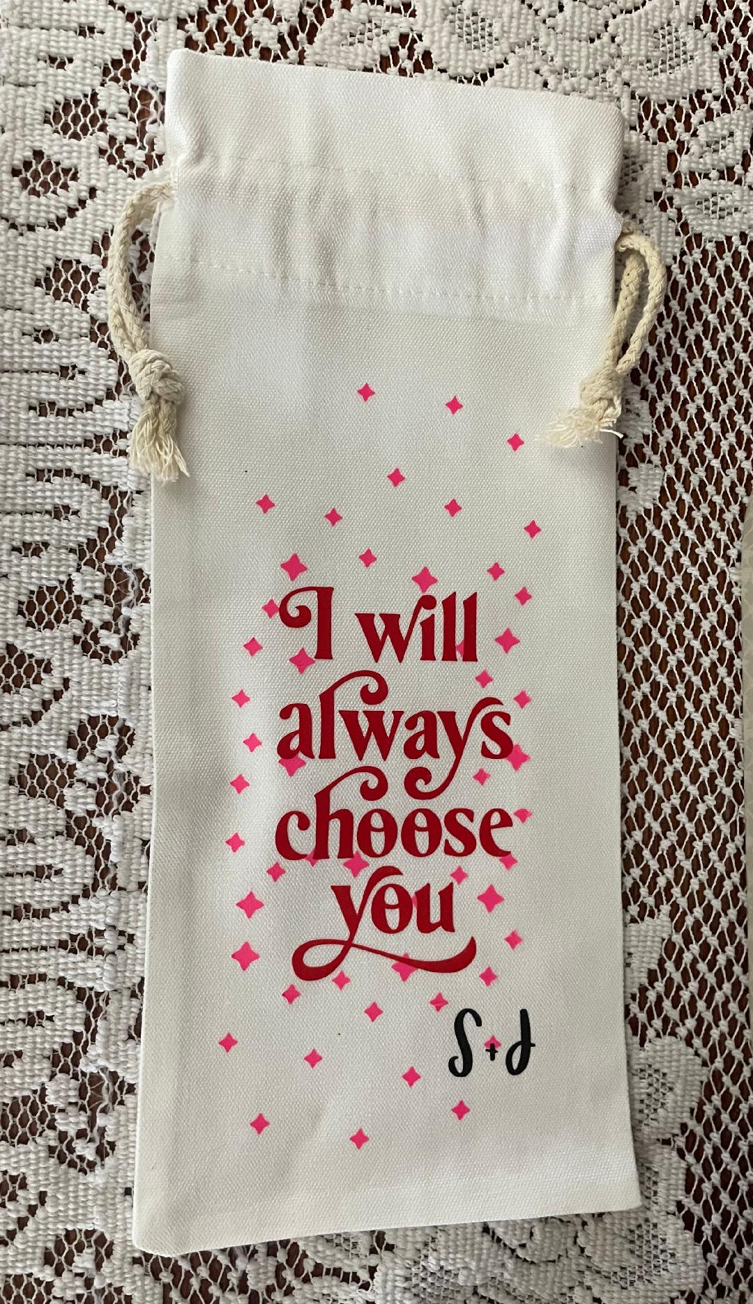 Valentine's Day Wine Bag