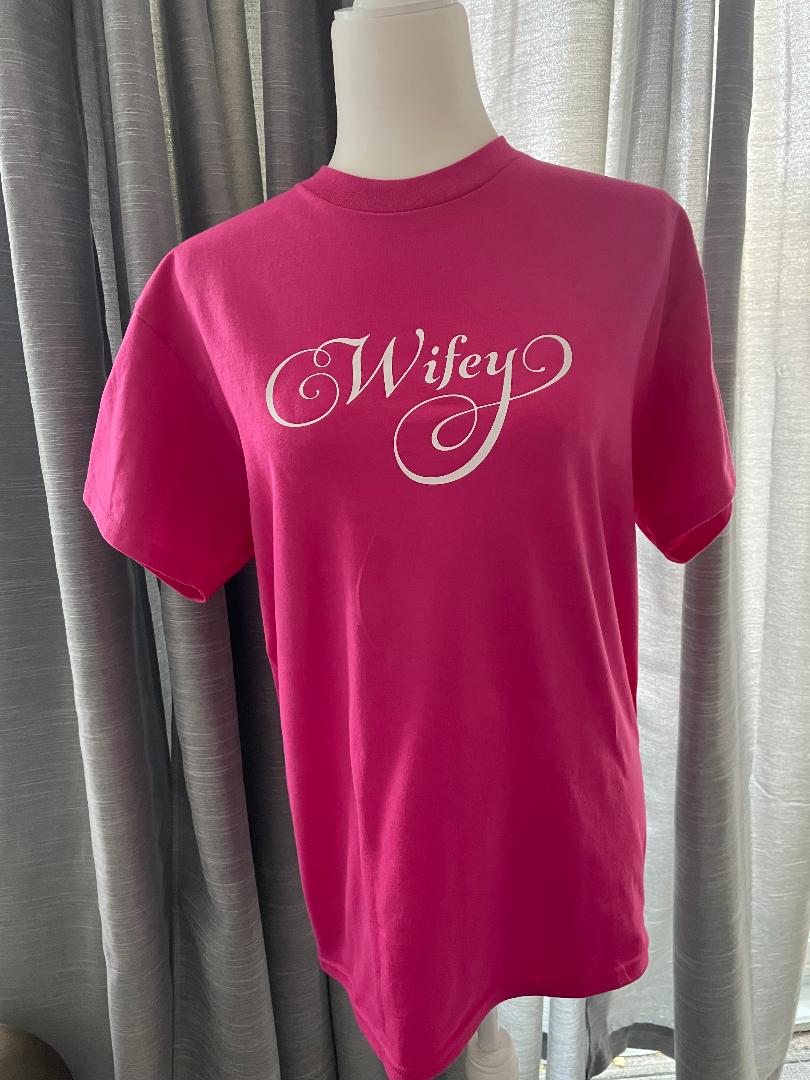 Wedding Party Adult Unisex Hot Pink T-Shirt