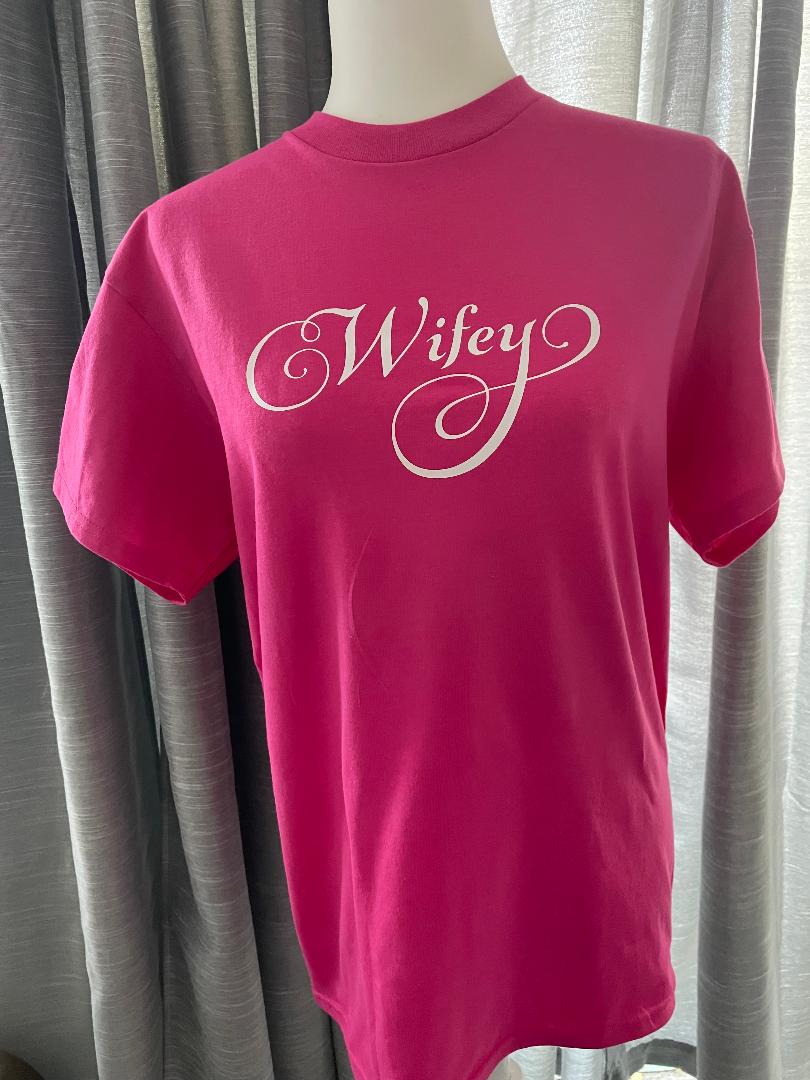 Wedding Party Adult Unisex Hot Pink T-Shirt