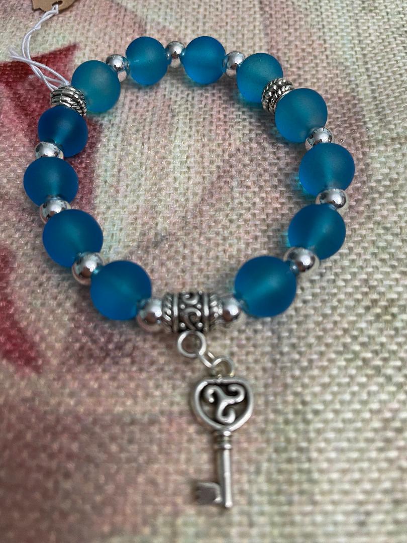 Blue and Silver Mermaid Bracelet