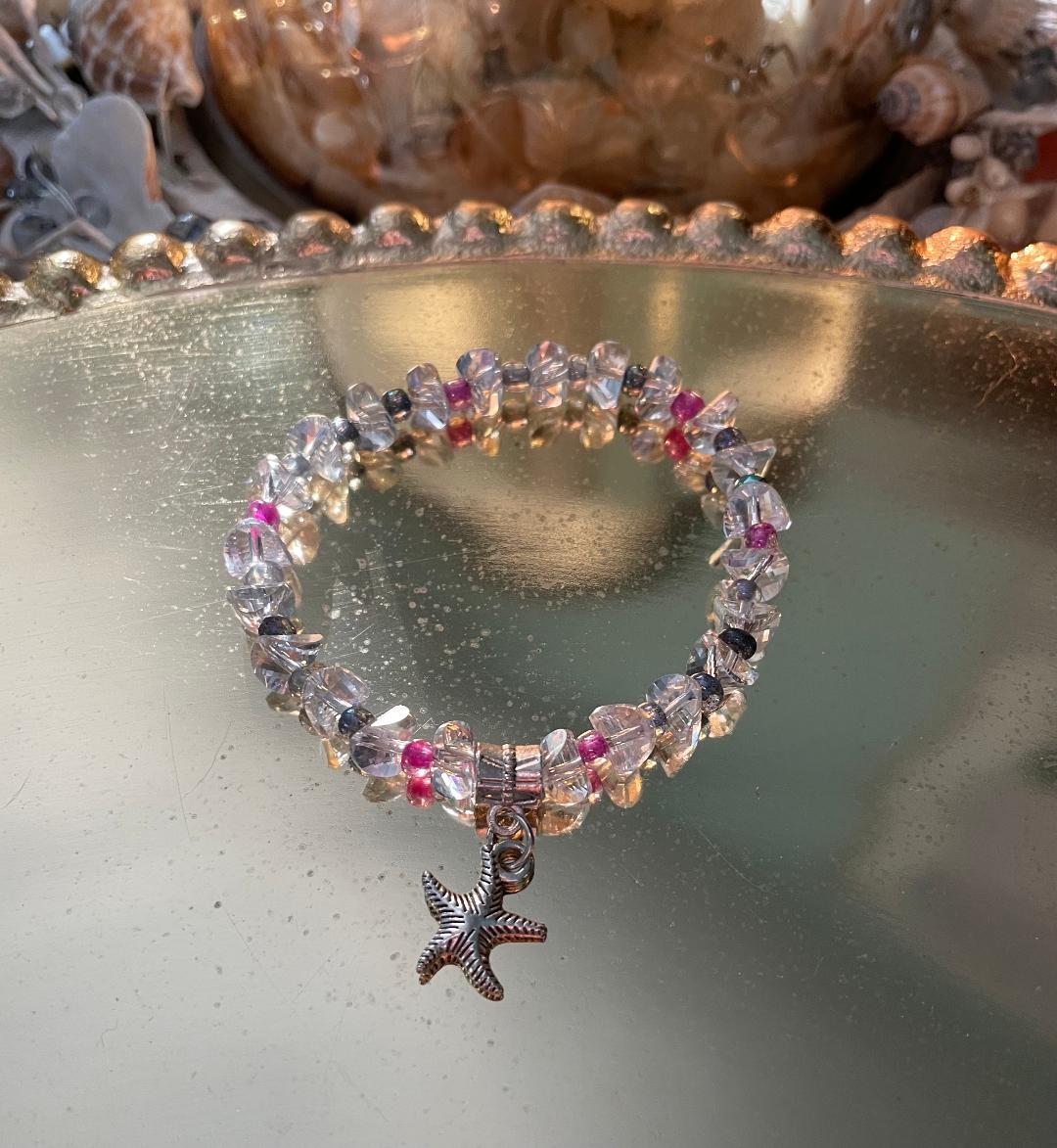Clear Crystal and Silver Bracelet